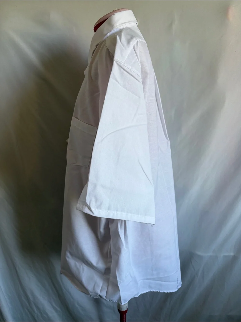 Men's Short-Sleeve Button-Down Shirt — White - Picture 2 of 5